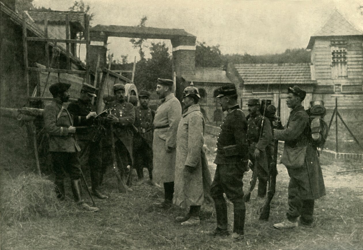 Saksalaiset vangit, ensimmäinen maailmansota, 1914, c1920. tekijältä Unbekannt
