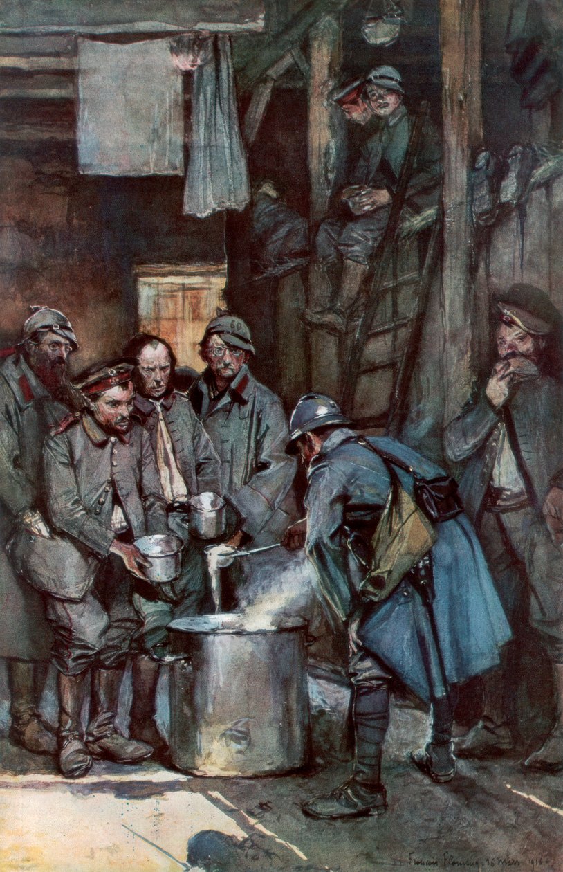 Saksalaiset vangit Souvillessa, Verdunissa, Ranskassa, 26. maaliskuuta 1916, 1926 tekijältä Unbekannt