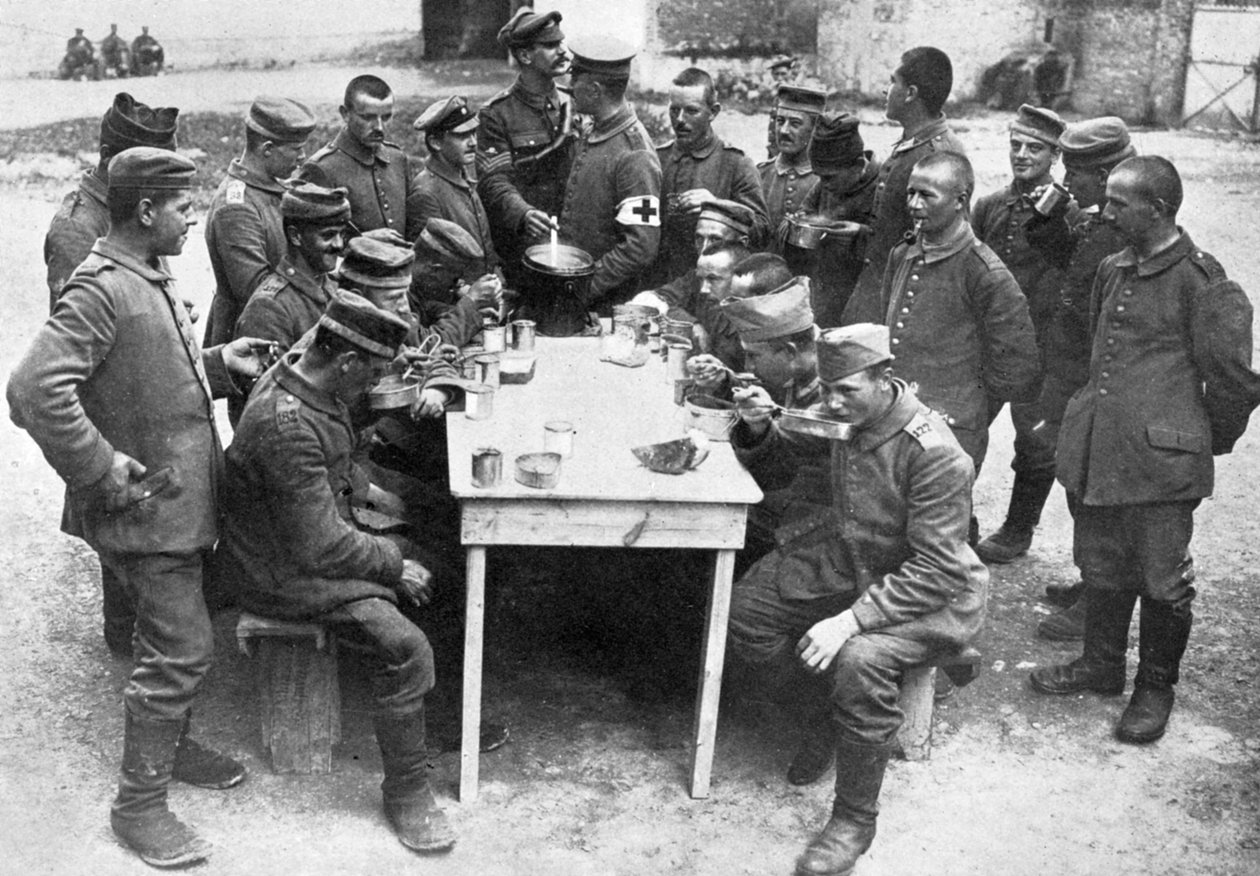 Saksalaiset sotavangit, ensimmäinen maailmansota, 1914-1918, c1920 tekijältä Unbekannt