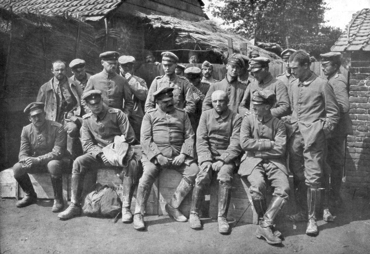 Saksalaiset sotavangit, Ypres, Belgia, 1914 tekijältä Unbekannt