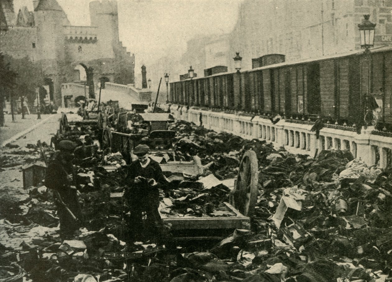 Saksalaiset merimiehet Antwerpenissä, Belgiassa, ensimmäinen maailmansota, 1914, c1920. tekijältä Unbekannt