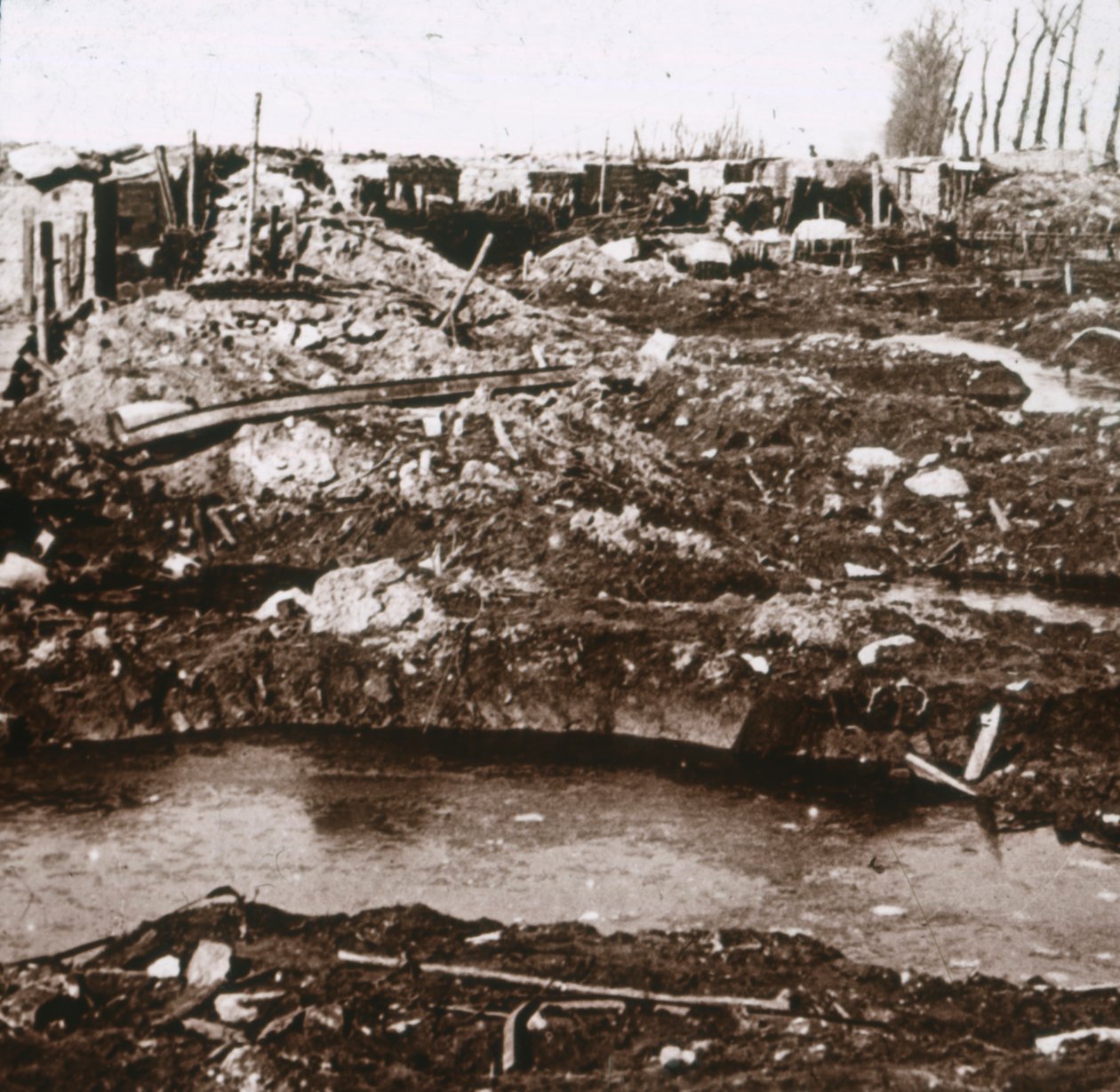 Saksalainen turvakoti, Noordschote, Flanderi, Belgia, c1914-c1918 tekijältä Unbekannt