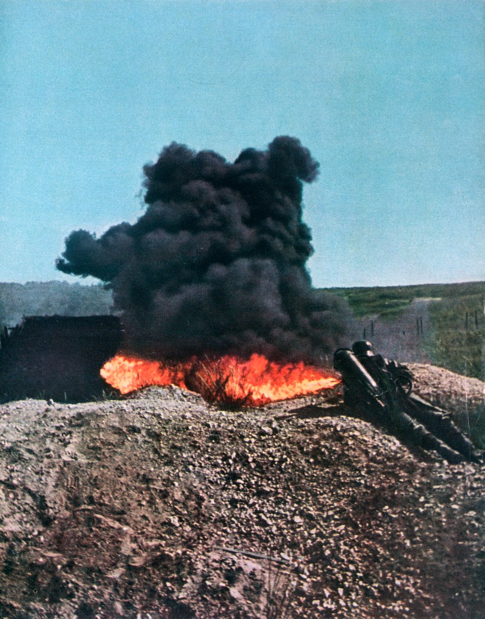 Saksalainen sotilas liekinheittimellä, Venäjä, 1941 tekijältä Unbekannt