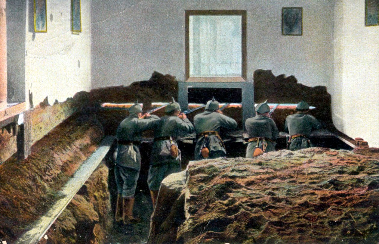 Saksalaiset sotilaat ensimmäisen maailmansodan aikana, vuonna 1916 tekijältä Unbekannt
