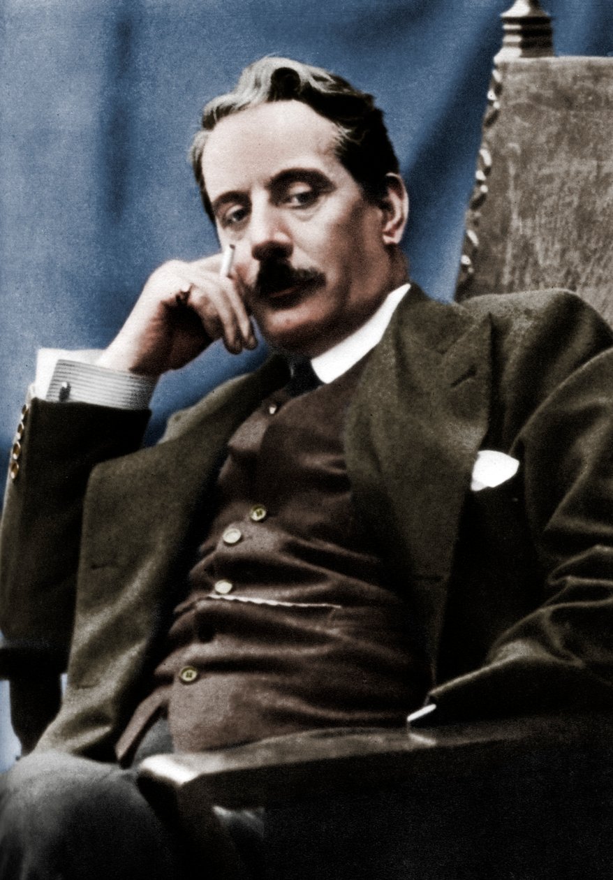 Giacomo Puccini 1858-1924, italialainen säveltäjä, 1910 tekijältä Unbekannt