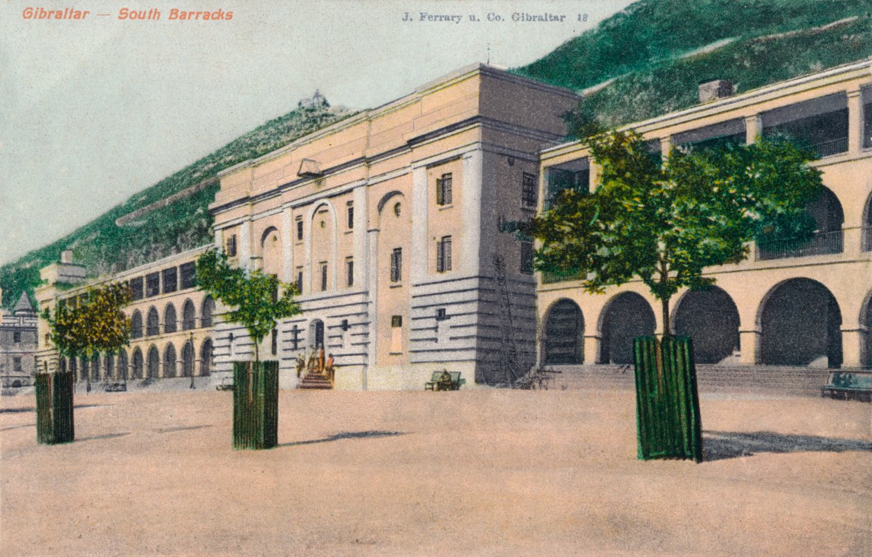 Gibraltar - Eteläkasarmi, 1900 tekijältä Unbekannt