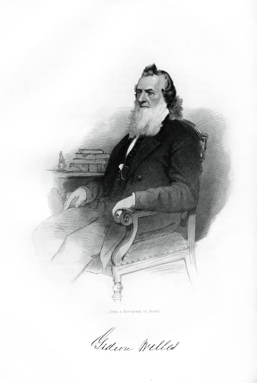 Gideon Welles, Yhdysvaltain laivastoministeri 1861-1869, 1862-1867 tekijältä Unbekannt