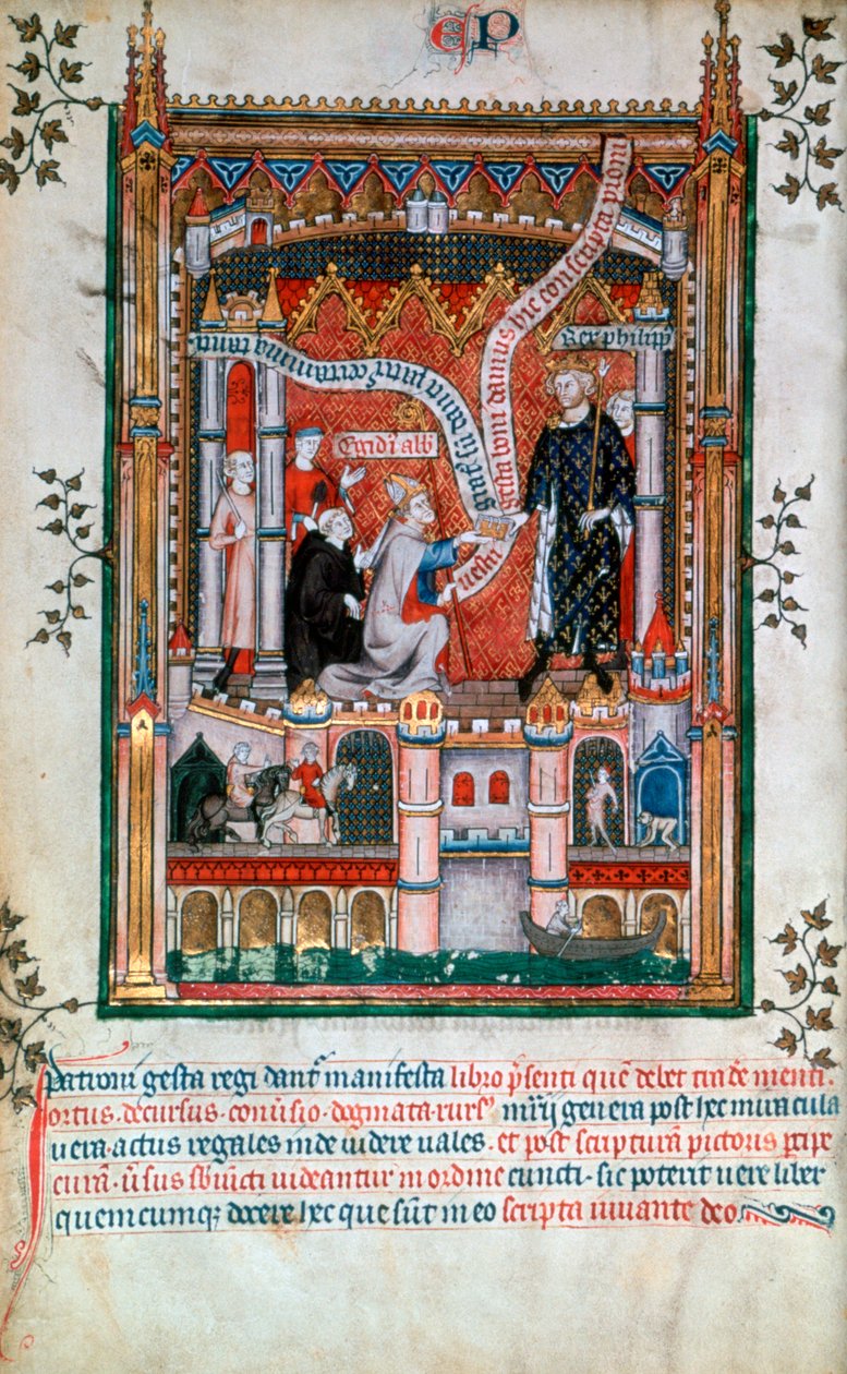 Gilles de Pontoise, St Denisin apotti, 1317 tekijältä Unbekannt