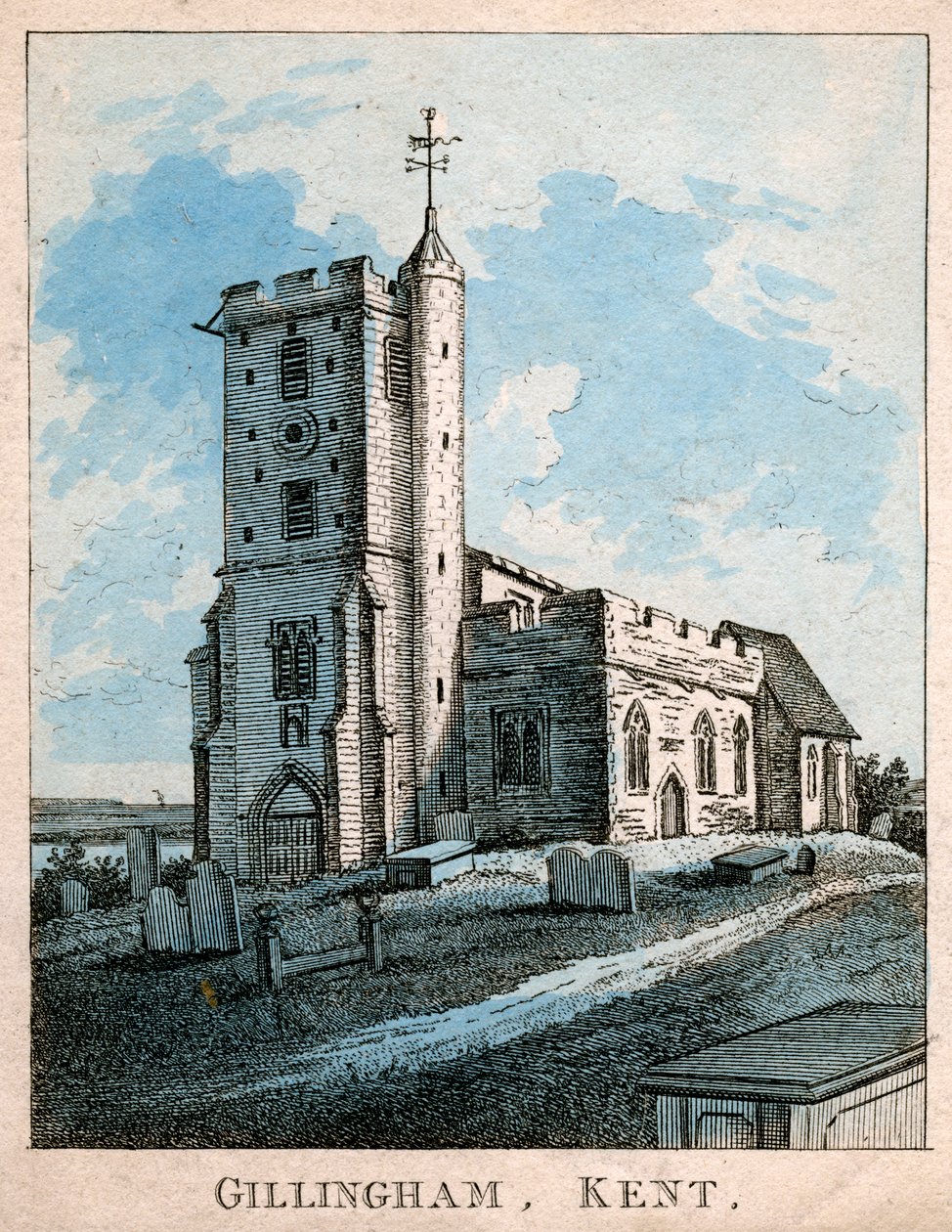 Gillingham, Kent, Englanti, 1800-luku tekijältä Unbekannt