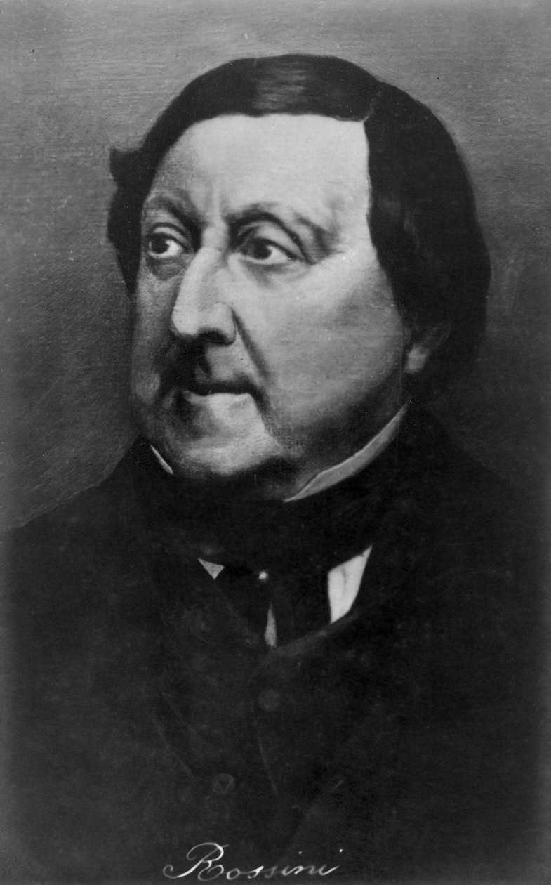 Gioachino Rossini 1792-1868, italialainen säveltäjä, 1900-luku tekijältä Unbekannt