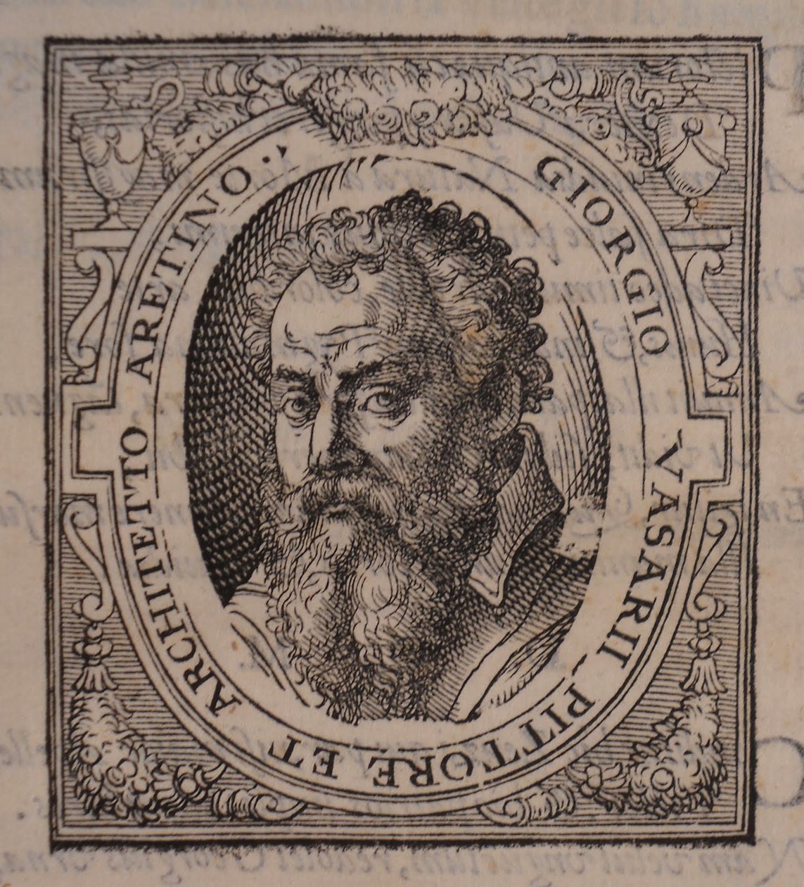 Giorgio Vasari. Lähettäjä: Giorgio Vasari, Erinomaisimpien italialaisten maalareiden, kuvanveistäjien ja arkkitehtien elämä, 1568 tekijältä Unbekannt