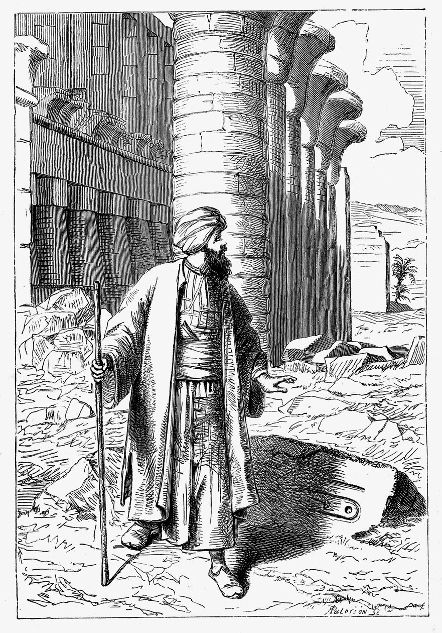 Giovanni Battista Belzoni, italialainen tutkimusmatkailija ja antiikin etsijä, 1860 tekijältä Unbekannt