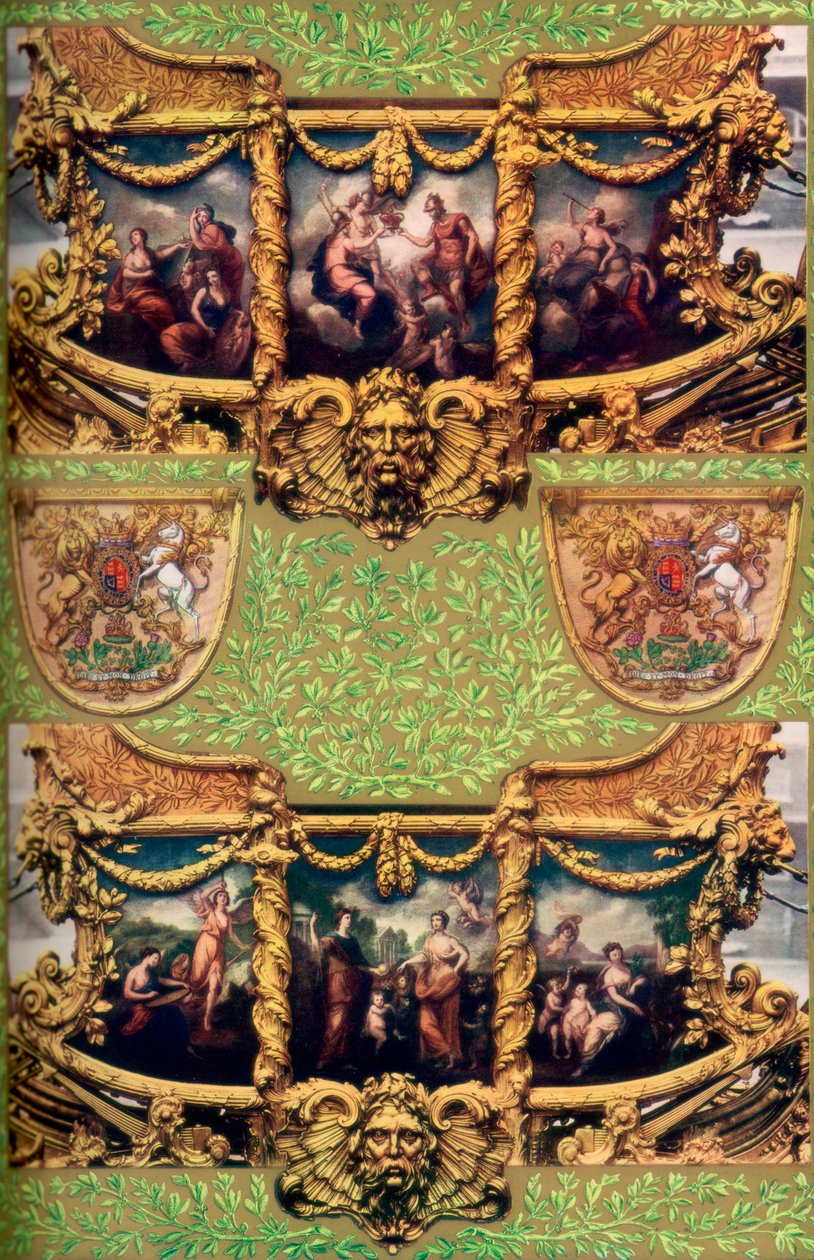 Giovanni Ciprianis maalasi paneeleja Gold State Coachissa, 1762, 1937 tekijältä Unbekannt
