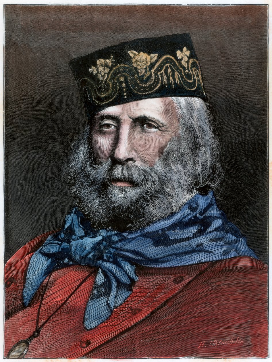 Giuseppe Garibaldi, italialainen patriootti, 1882 tekijältä Unbekannt