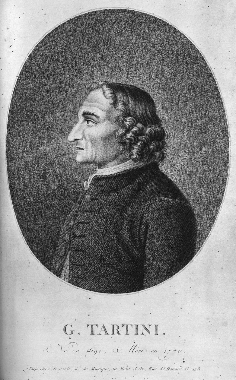 Giuseppe Tartini 1692-1770 oli italialainen barokkisäveltäjä ja viulisti tekijältä Unbekannt