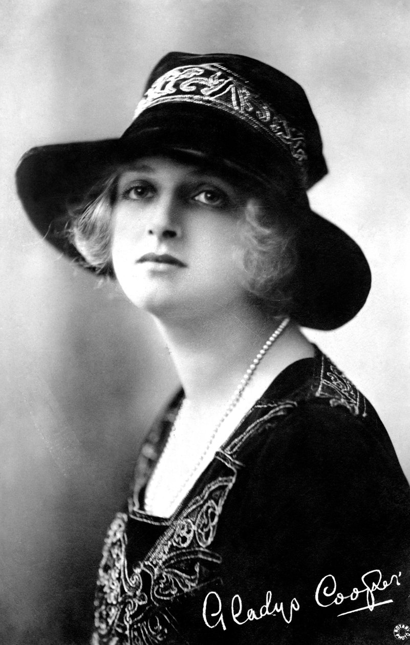 Gladys Cooper 1888-1971, englantilainen näyttelijä, 1900-luku tekijältä Unbekannt