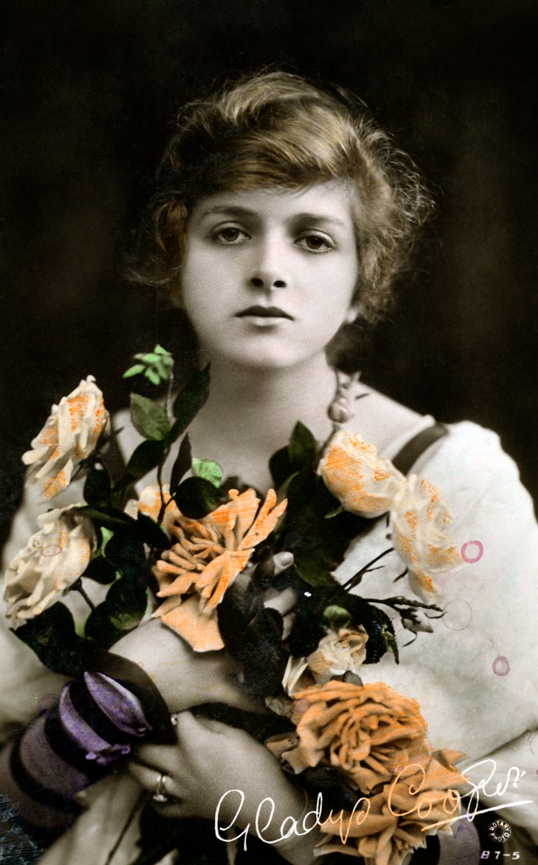Gladys Cooper 1888-1971, englantilainen näyttelijä, 1900-luvun alku tekijältä Unbekannt