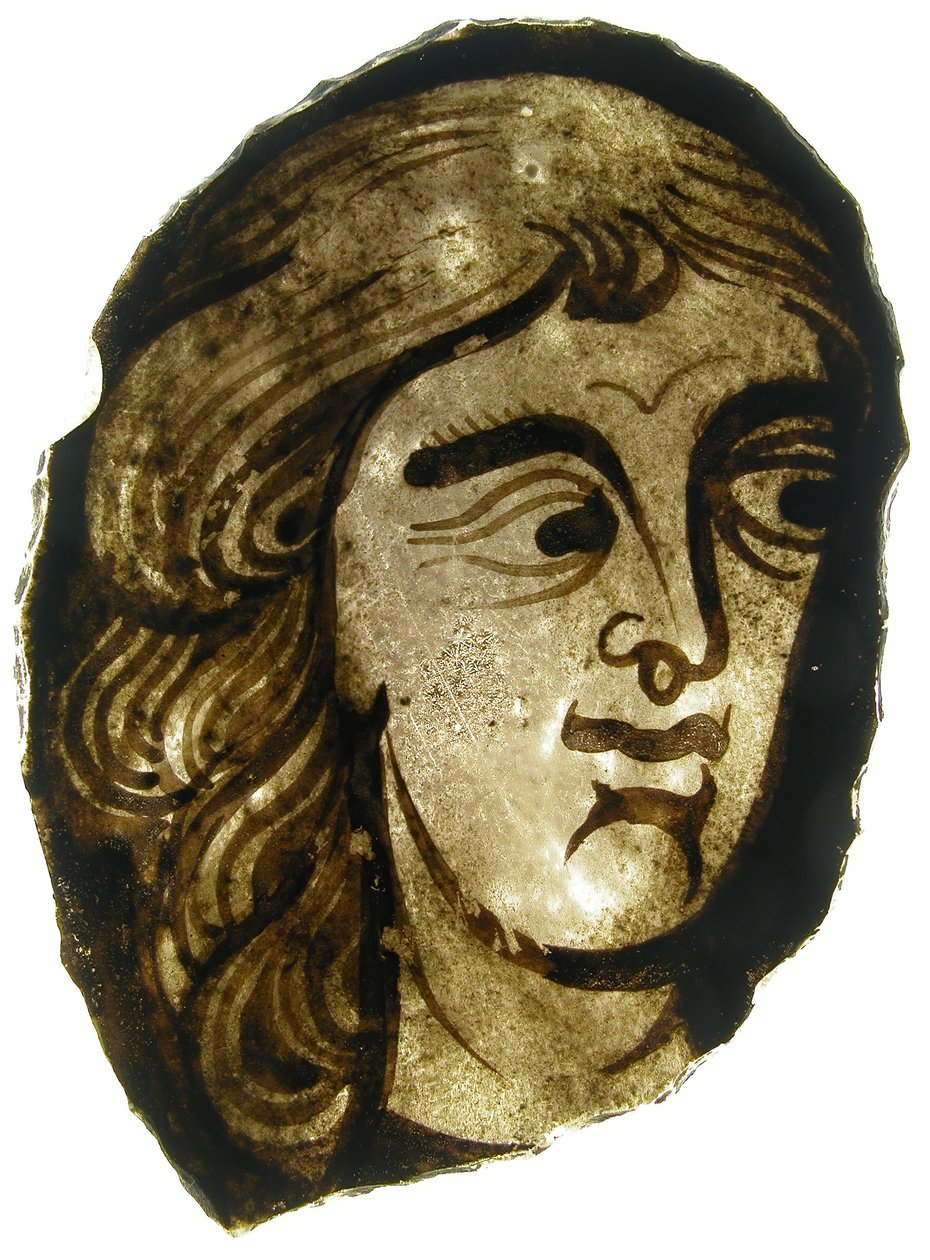 Lasifragmentti, ranskalainen, 1200-1400-luku. tekijältä Unbekannt