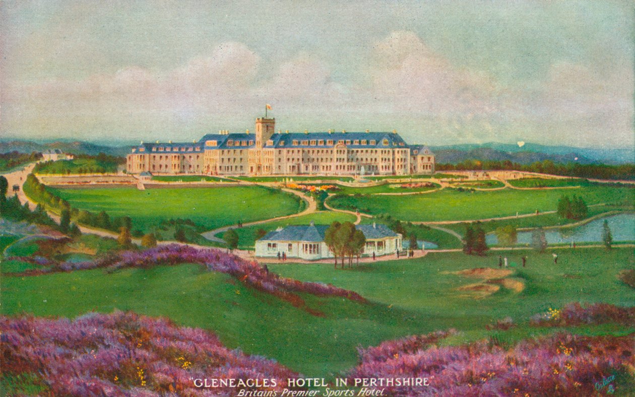 Gleneagles Hotel Perthshiressä, vuodelta 1930 tekijältä Unbekannt