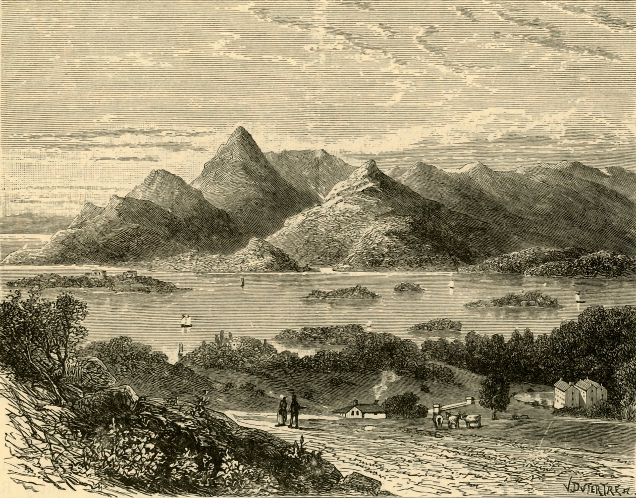 Glengariffin satama ja Bantry Bay Eccles-hotellista, 1898. tekijältä Unbekannt