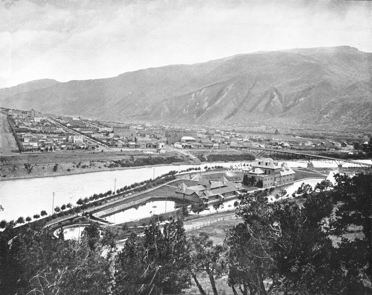 Glenwood Springs and Bath-House, Colorado, USA, c1900. tekijältä Unbekannt