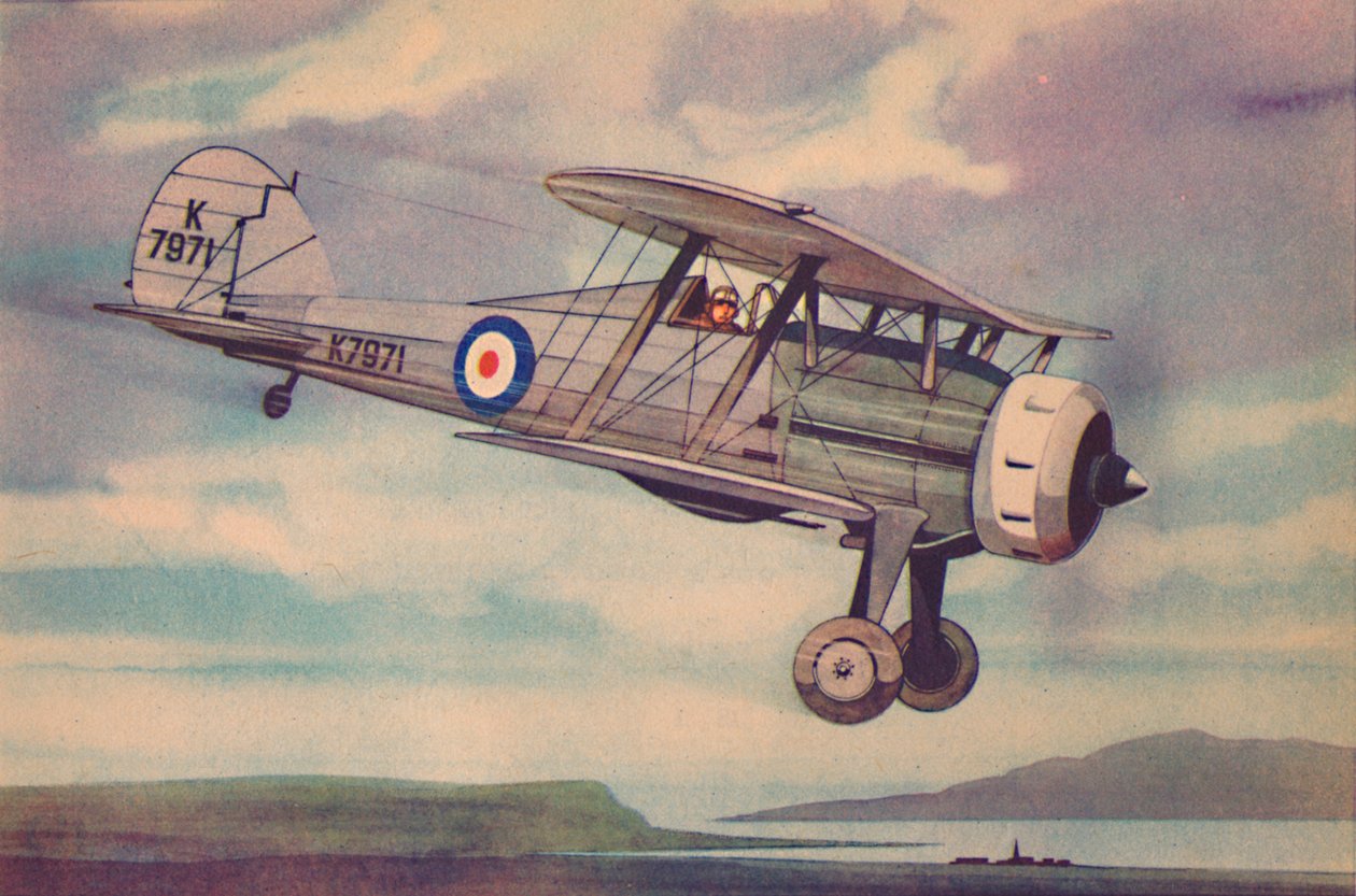Gloster Gladiator Fighter Biplane, c1944. tekijältä Unbekannt