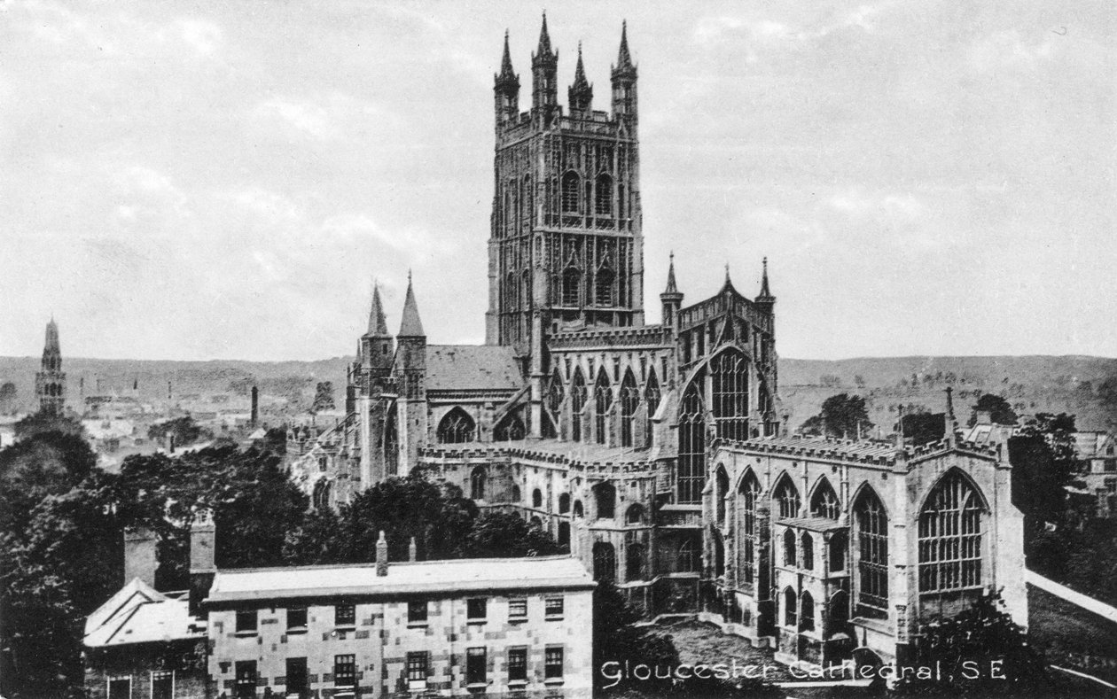Gloucesterin katedraali, Gloucester, Gloucestershire, 1900-luvun alku tekijältä Unbekannt