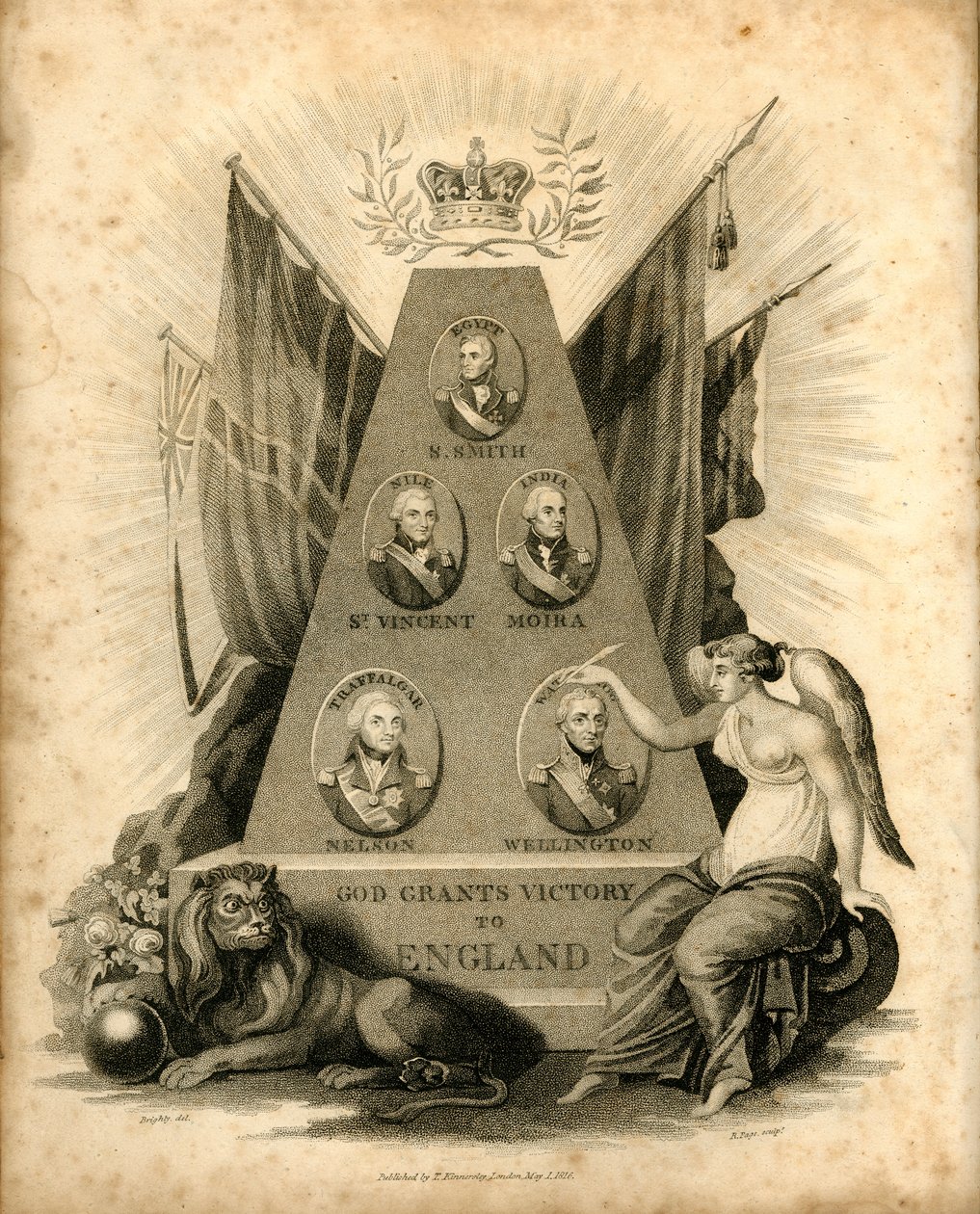 Jumala antaa voiton Englannille, 1816. tekijältä Unbekannt