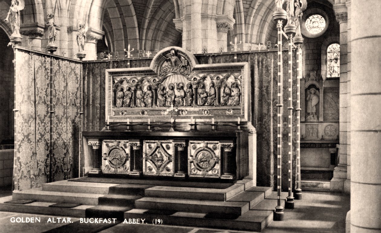 Kultainen alttari, Buckfast, Abbey, 1900-luku tekijältä Unbekannt