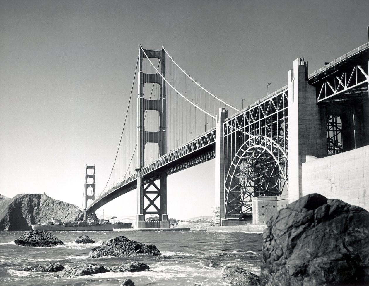 Golden Gate Bridge 1950, Kalifornia (m/v kuva) tekijältä Unbekannt