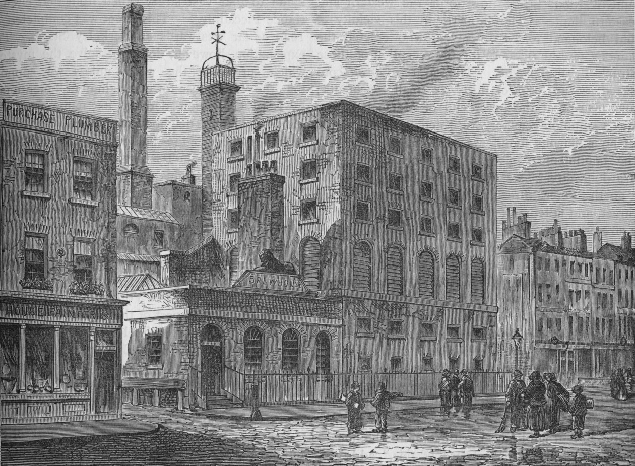 Golden Square Brewery, Soho, Westminster, Lontoo, c1875 1878 tekijältä Unbekannt