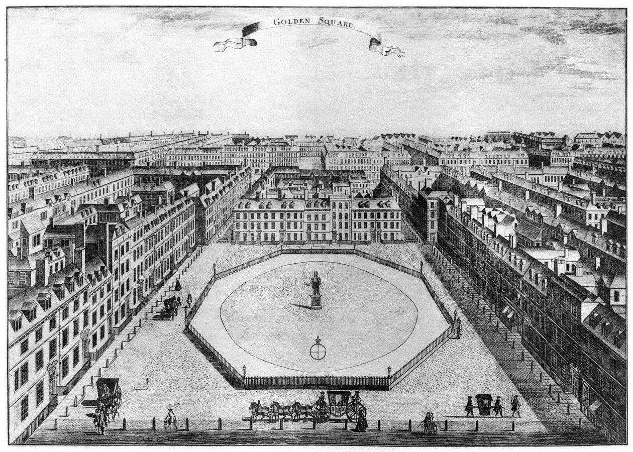 Golden Square, Lontoo, 1700-luku 1907 tekijältä Unbekannt