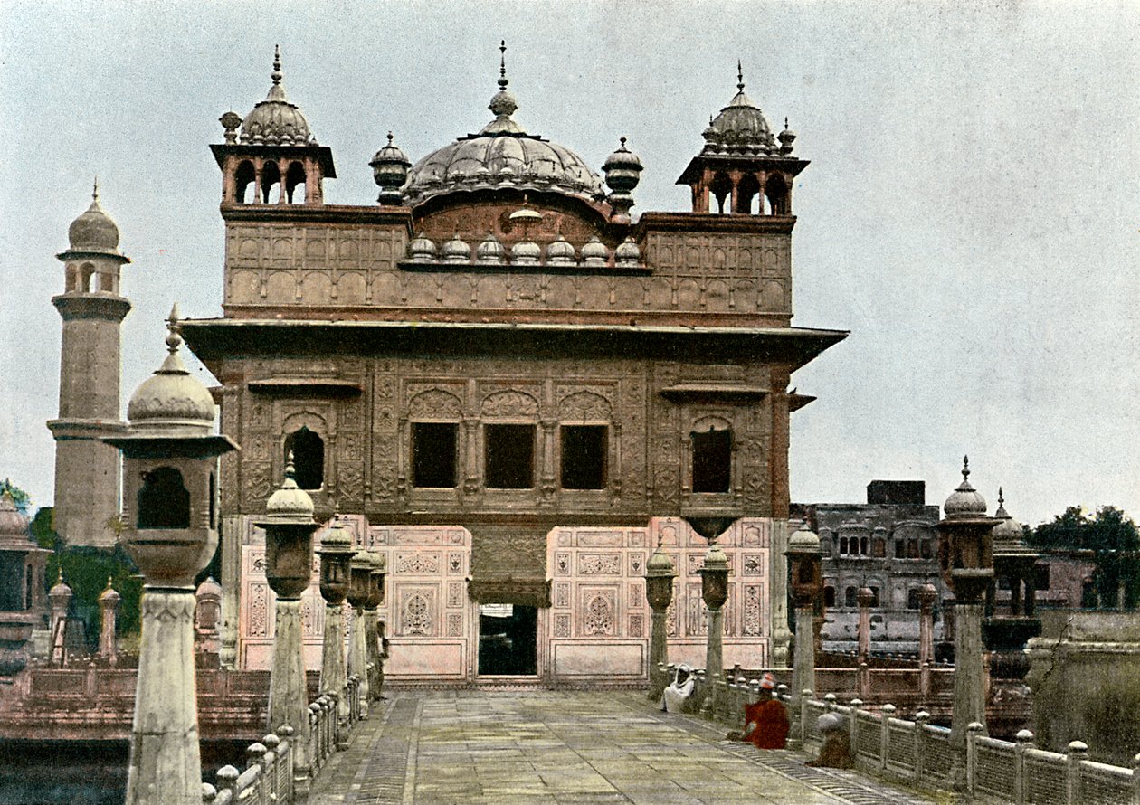Kultainen temppeli, Amritsar, Punjab, Intia, 1890 tekijältä Unbekannt