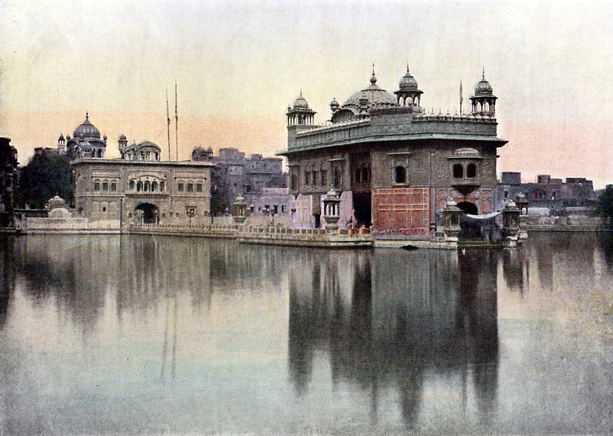 Kultainen temppeli, Amritsar, Punjab, Intia, 1890 tekijältä Unbekannt