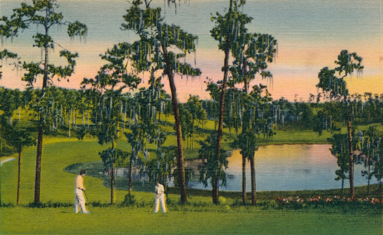 Golf, ympärivuotinen urheilulaji Floridassa, vuodelta 1939 tekijältä Unbekannt