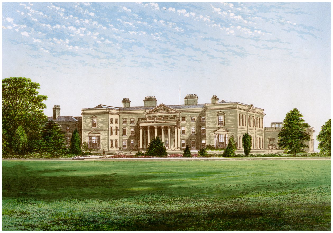 Gopsal Hall, Leicestershire, Lord Howen koti, vuodelta 1880 tekijältä Unbekannt
