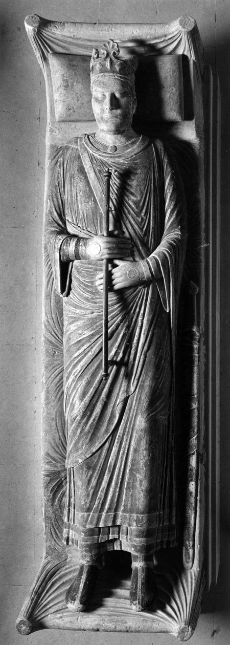 Goottilainen taide: Makaa Englannin kuningas Henrik II (1133-1189) Fontevraultin luostarissa (Fontevraud) (Maine et Loire) tekijältä Unbekannt