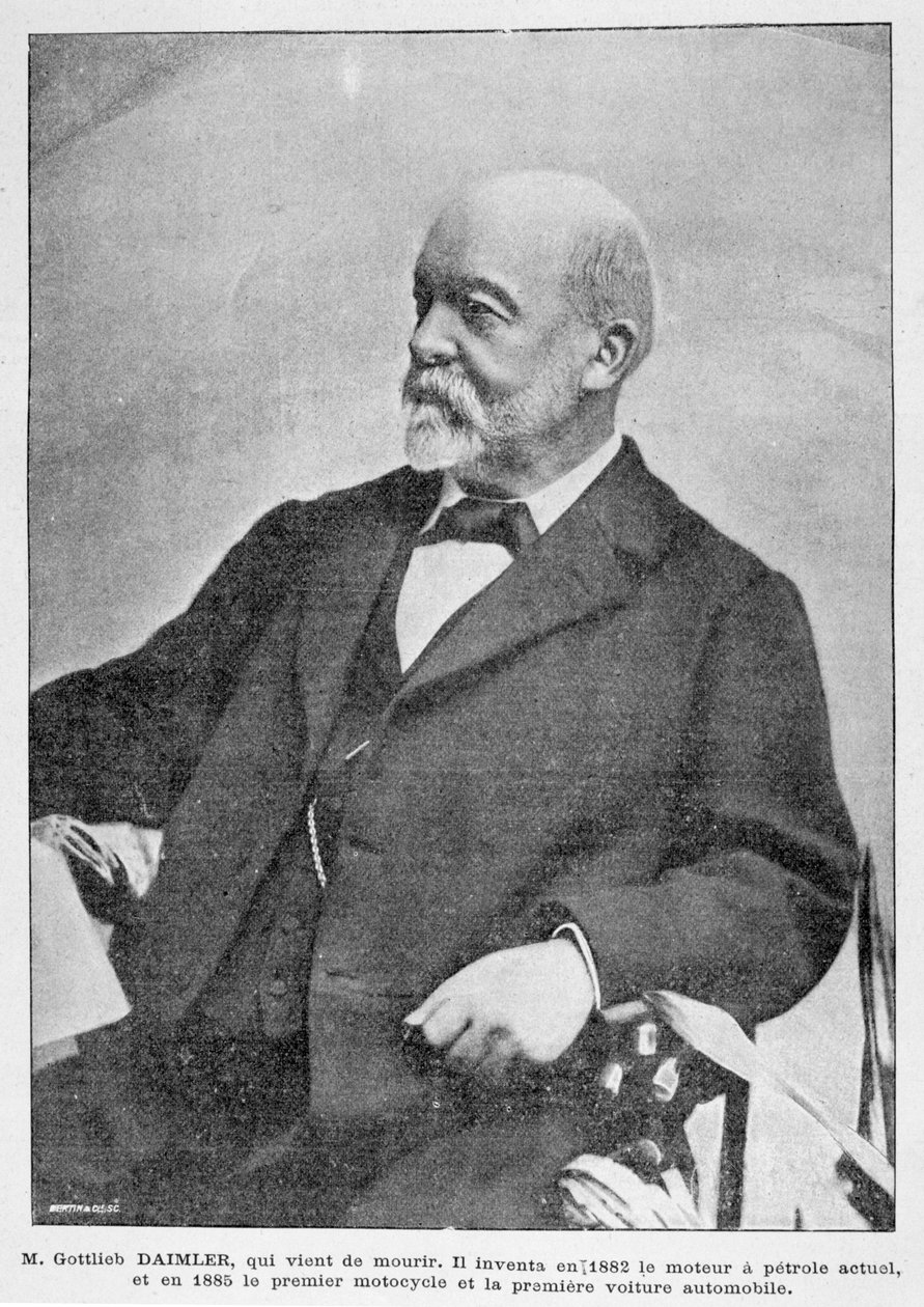 Gottlieb Daimler, saksalainen teollisuuden pioneeri, 1900 tekijältä Unbekannt