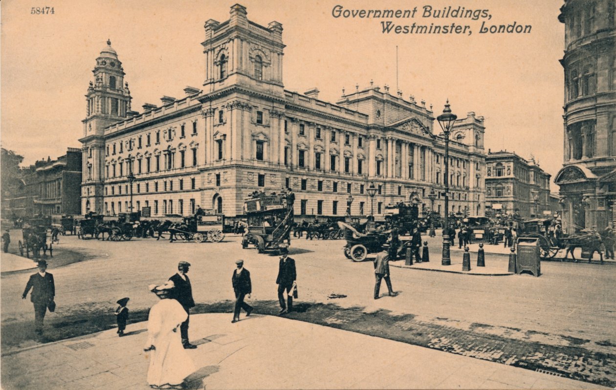 Hallituksen virastot Great George Street GOGGS, Westminster, Lontoo, 1910 tekijältä Unbekannt