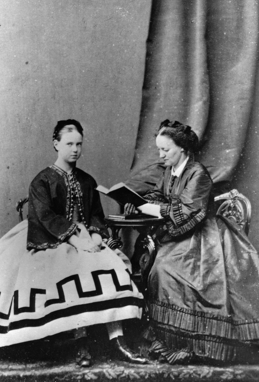 Venäjän suurherttuatar Maria Aleksandrovna ja Anna Tyutcheva, 1864 tekijältä Unbekannt