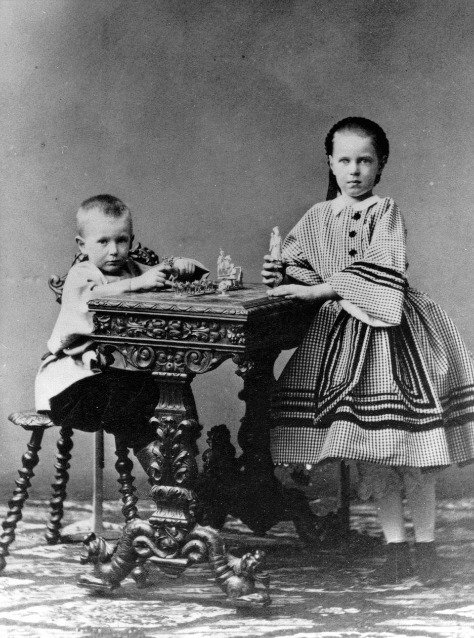 Venäjän suurruhtinas Sergei Aleksandrovitš ja suurherttuatar Maria Aleksandrovna, 1860 tekijältä Unbekannt