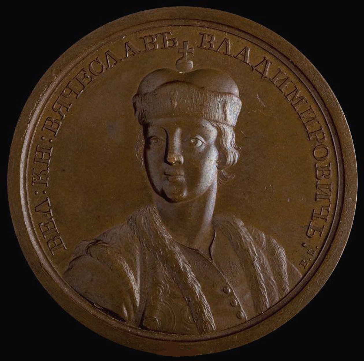 Kiovan suurprinssi Vjatšeslav I Vladimirovitš Historiallisesta mitalisarjasta, 1770-luku tekijältä Unbekannt
