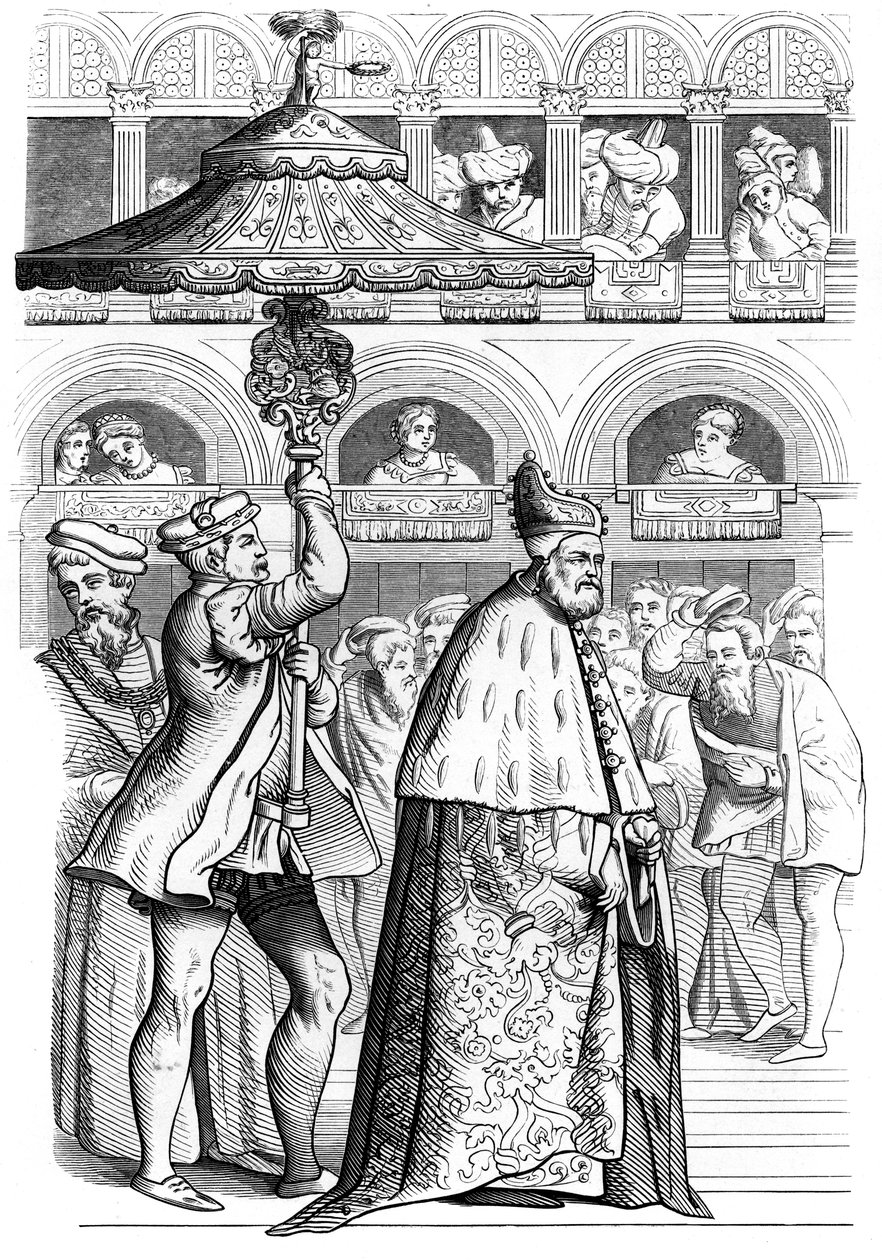 Dogen suuri kulkue, Venetsia, Italia, 1500-luku 1849 tekijältä Unbekannt