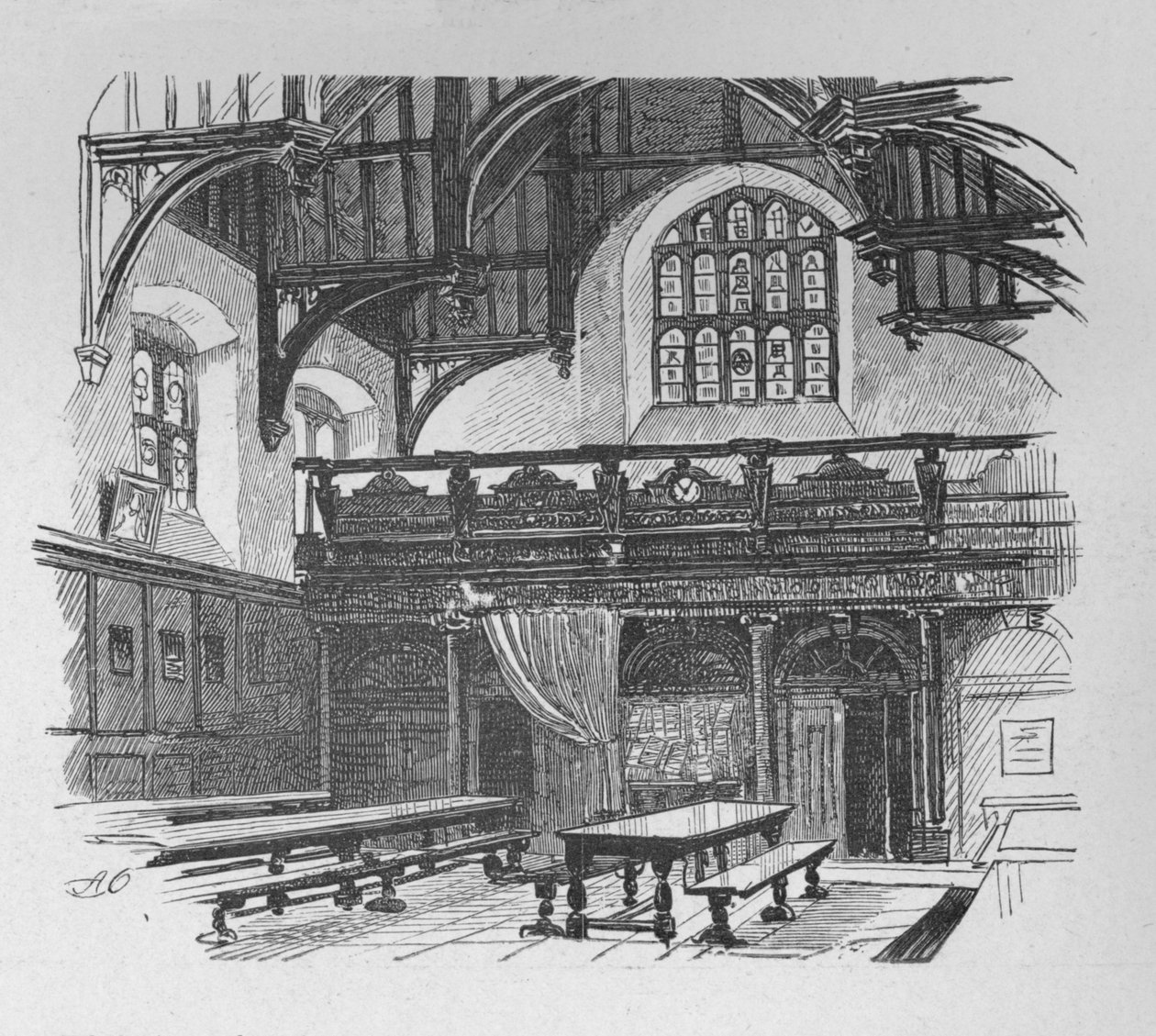 Grays Inn Hall, 1890 tekijältä Unbekannt