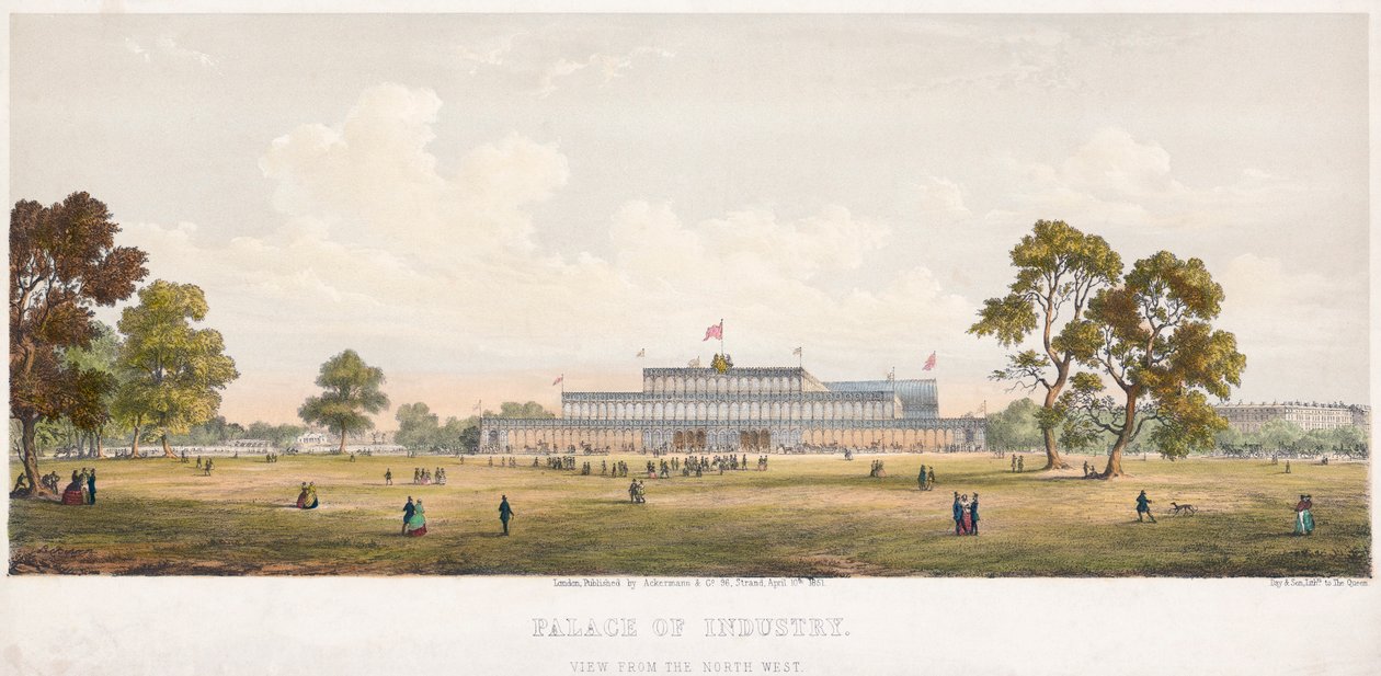 Suuri näyttely, Crystal Palace, Hyde Park, Lontoo, 1851 tekijältä Unbekannt