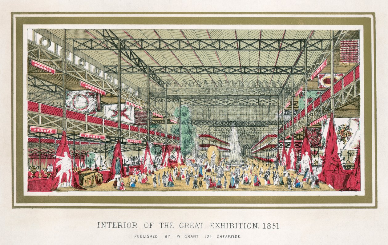 Suuri näyttely, Crystal Palace, Hyde Park, Lontoo, 1851 tekijältä Unbekannt