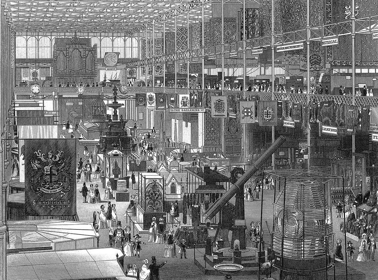 Suuri näyttely Crystal Palacessa, Hyde Parkissa, Lontoossa, 1851 tekijältä Unbekannt