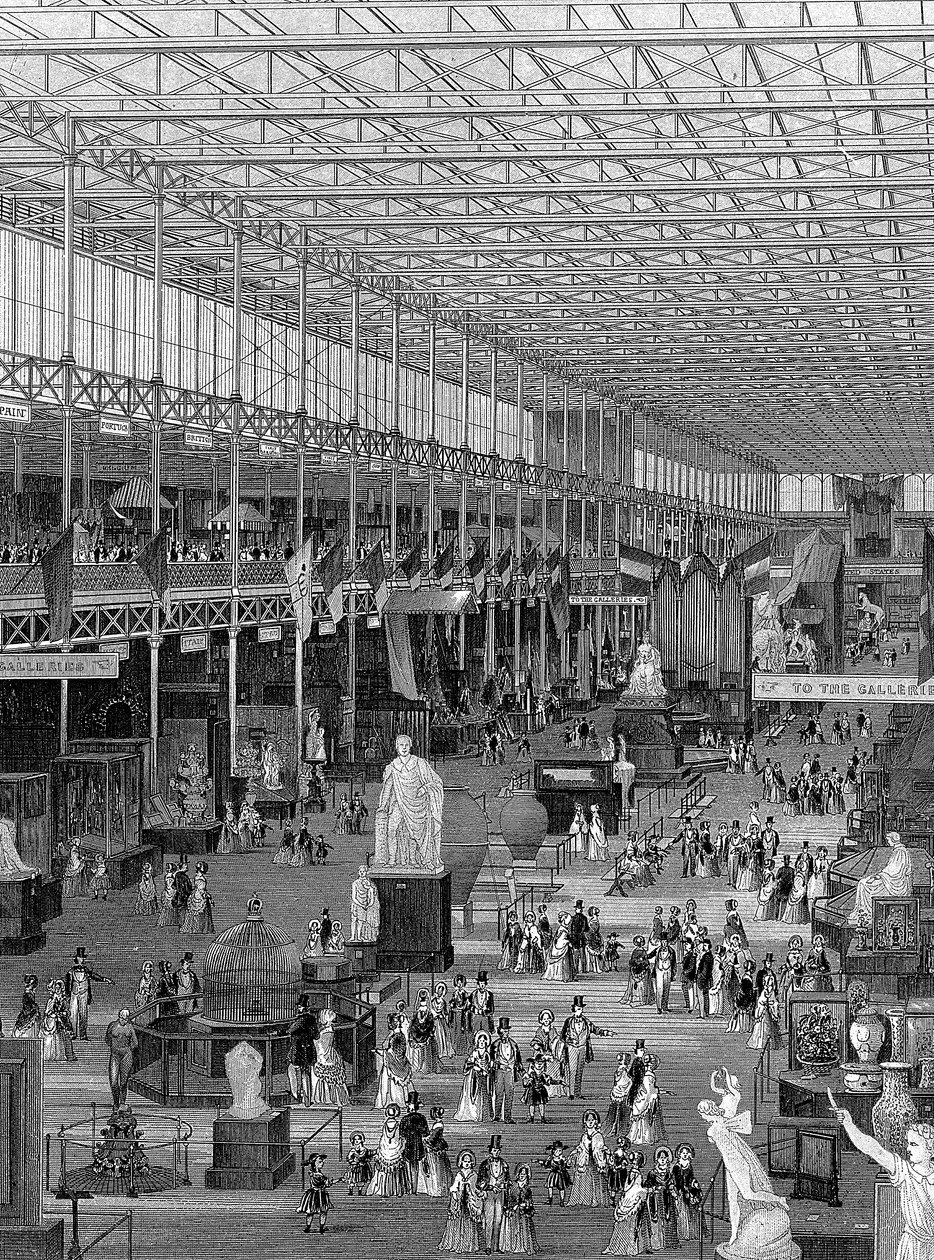 Suuri näyttely Crystal Palacessa, Hyde Parkissa, Lontoossa, 1851 tekijältä Unbekannt