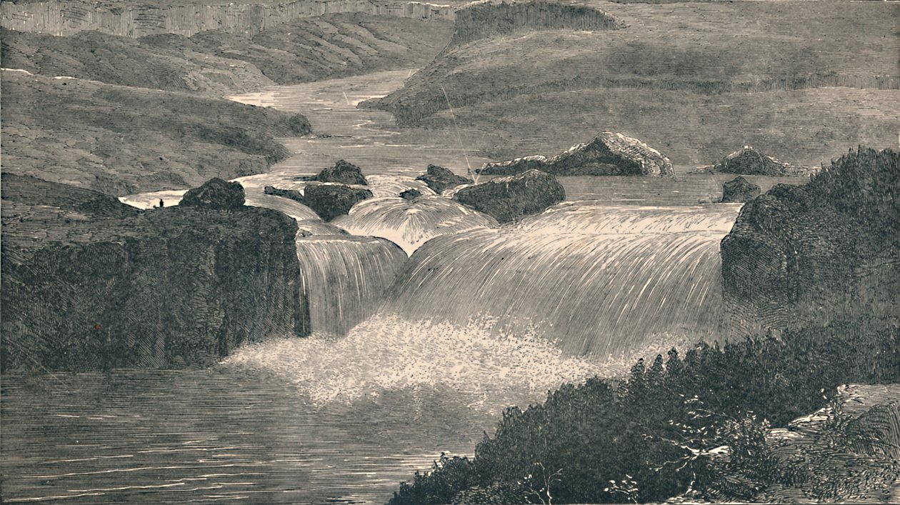 Yellowstone-joen suuret putoukset, 1873, 1883 tekijältä Unbekannt