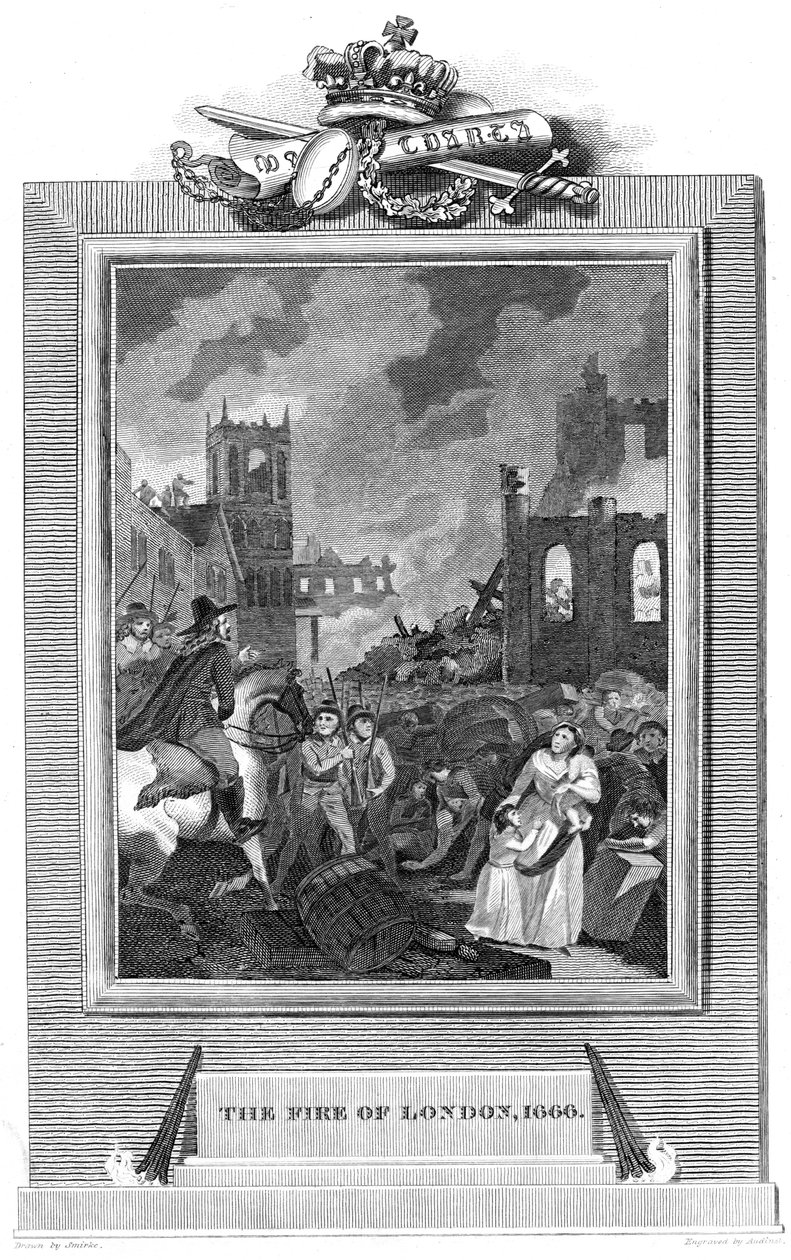 Lontoon suuri palo, 1666 1825 tekijältä Unbekannt